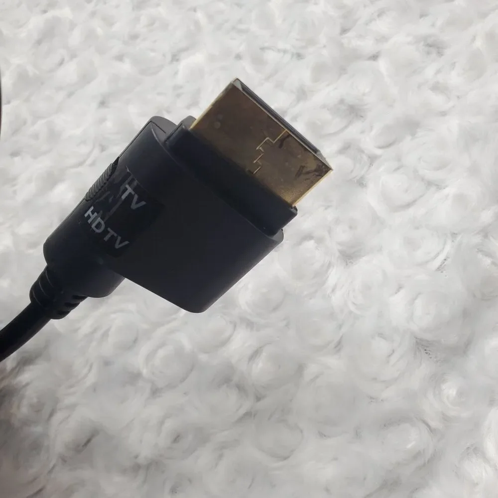 Microsoft Xbox 360 Component HD AV Cable Hdtv Switch Rca Video Cord Black